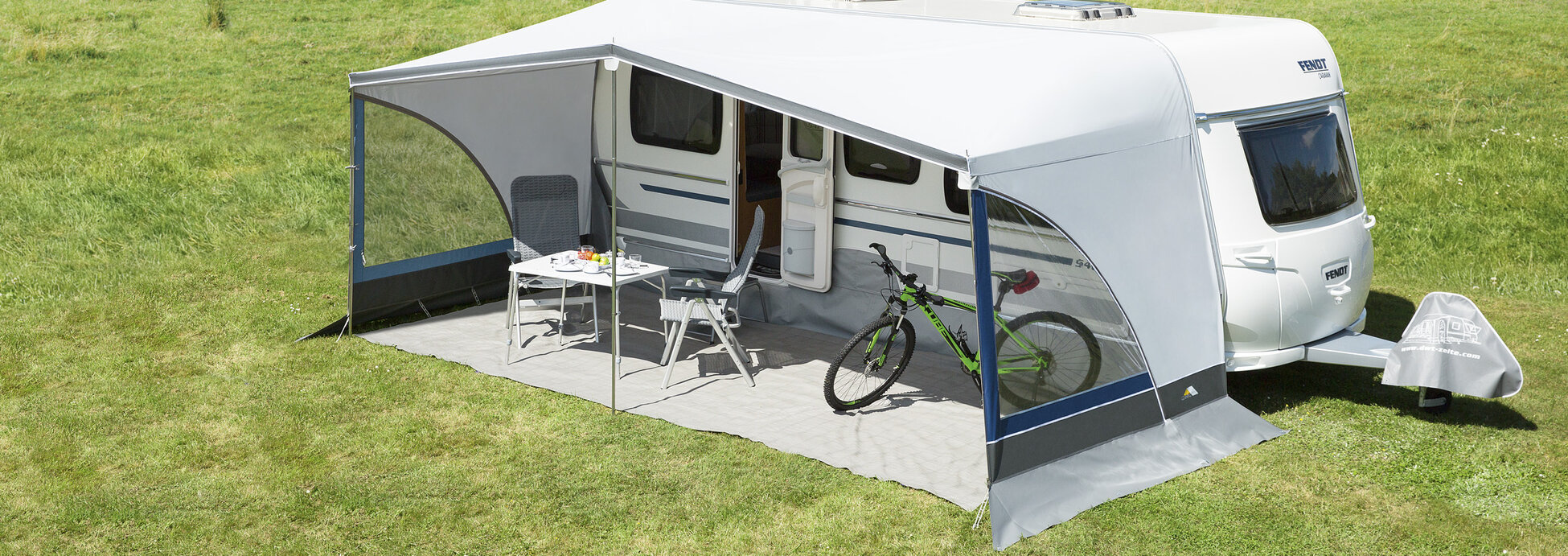 Sonnensegel Wohnwagen dwt Delta II Sonnenschutz Camping