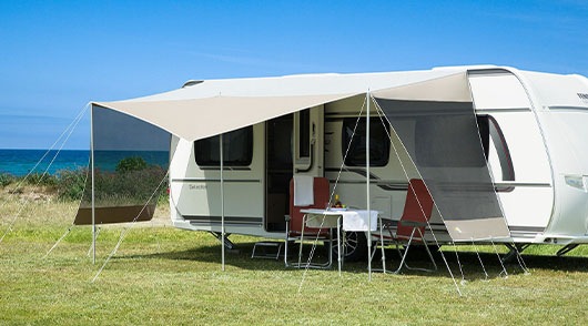 Sonnensegel Wohnwagen dwt Delta II Sonnenschutz Camping superleicht Bus  Caravan